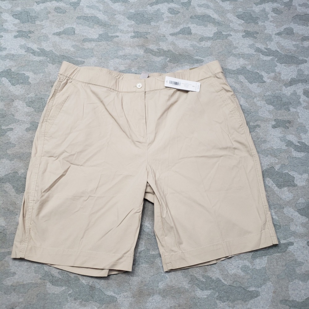 Chico's Shorts Womens 3‎ Tan Pockets NWT Casual Stretch